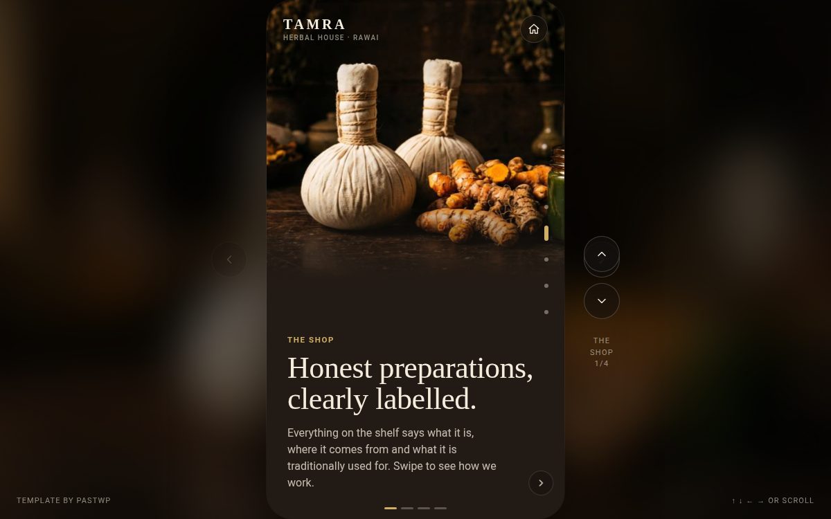TAMRA · Stories, desktop